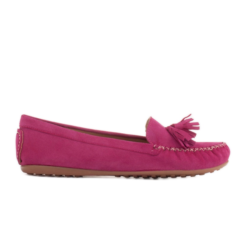 Marco Shoes Mocassin Ballerine en Daim Violet 1979P-770-1 rose