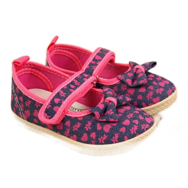 Baskets Ballerines Bleu Marine Jr American Club rose Baskets Ballerines Bleu Marine Jr American Club rose