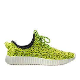 Baskets Bekking homme vert fluo le noir