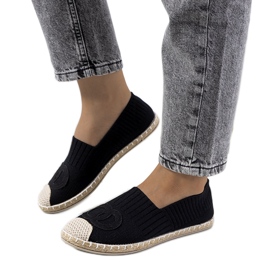 Espadrilles noires pour femmes de Dean le noir