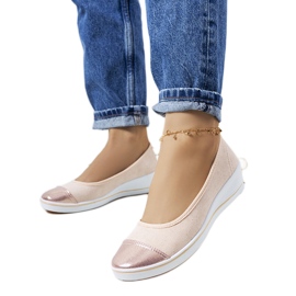 Baskets compensées Barrie beiges