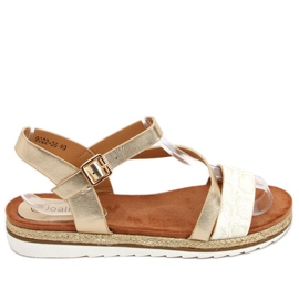 Sandales espadrilles dorées Katia Gold