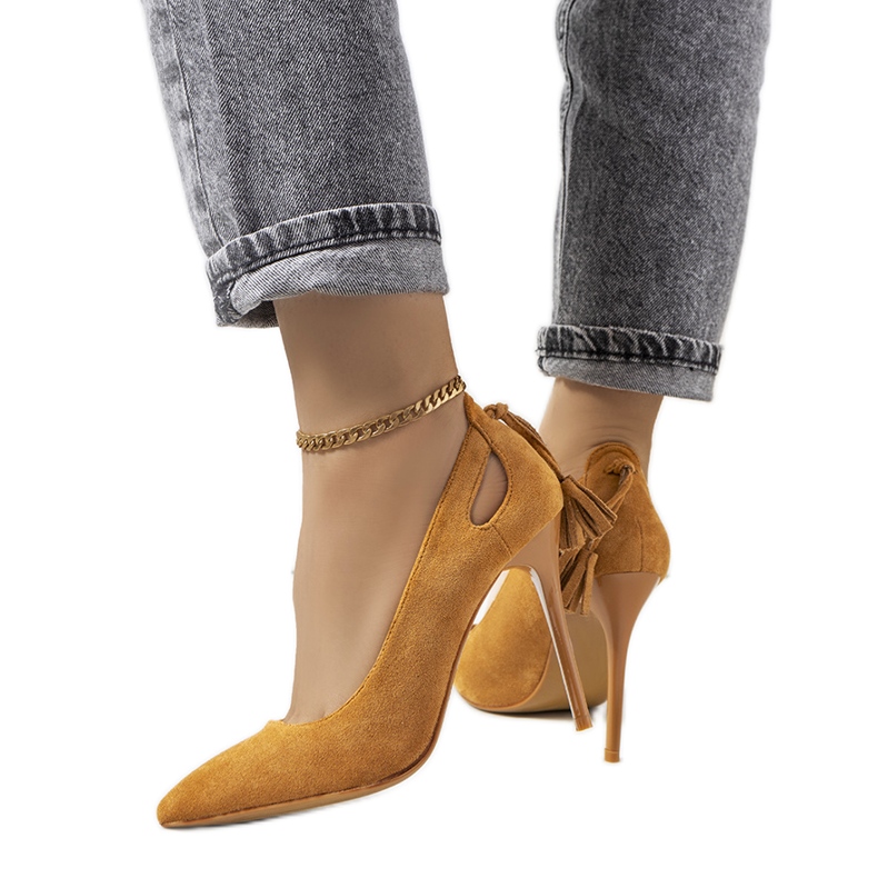 Escarpins marron avec découpes décoratives Anthe brun