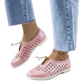 Chaussures ajourées roses Cassinia Chaussures ajourées roses Cassinia