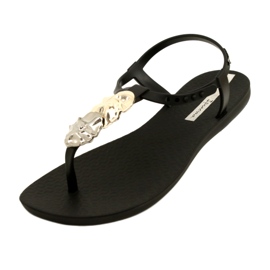 Tongs avec décoration Ipanema 83182 noir 23526 le noir argent d'or