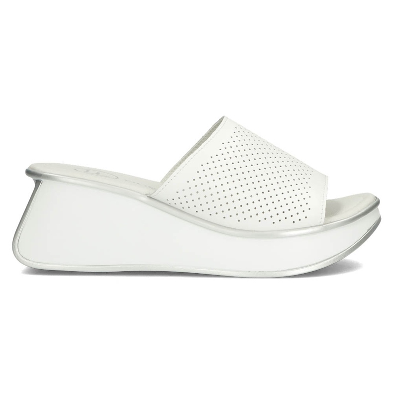 Chaussons en cuir Filippo DK3614 / 22 Wh blanc blanche