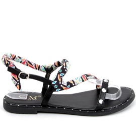 Sandales femme Abelia Noir multicolore