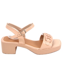 Sandales à talons de Sharon Nude beige