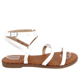 Sandales spartiates Hazel White blanc