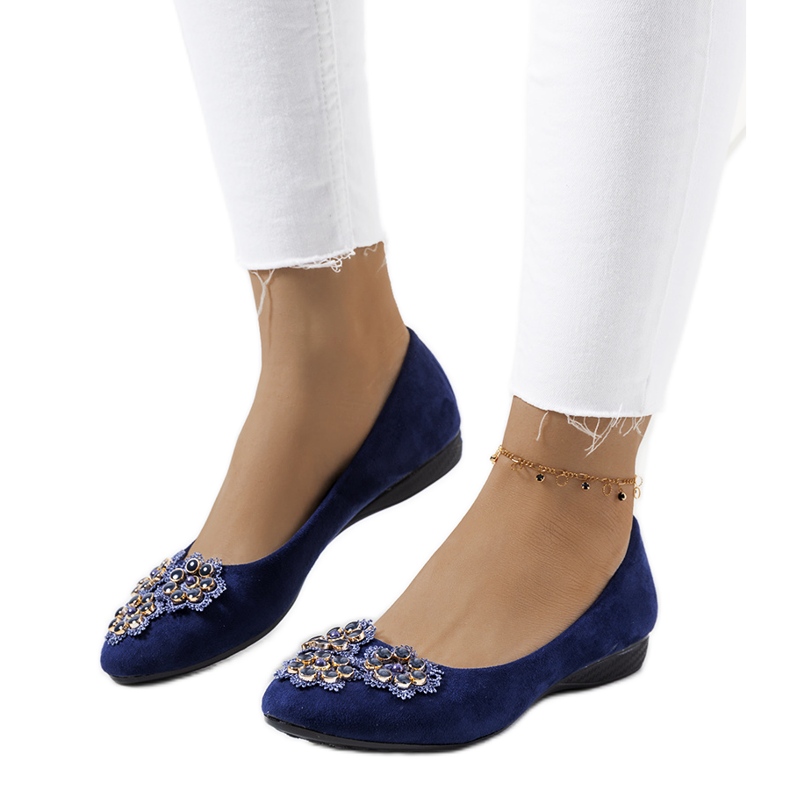 Ballerines Ditte bleu marine pour femme Ballerines Ditte bleu marine pour femme