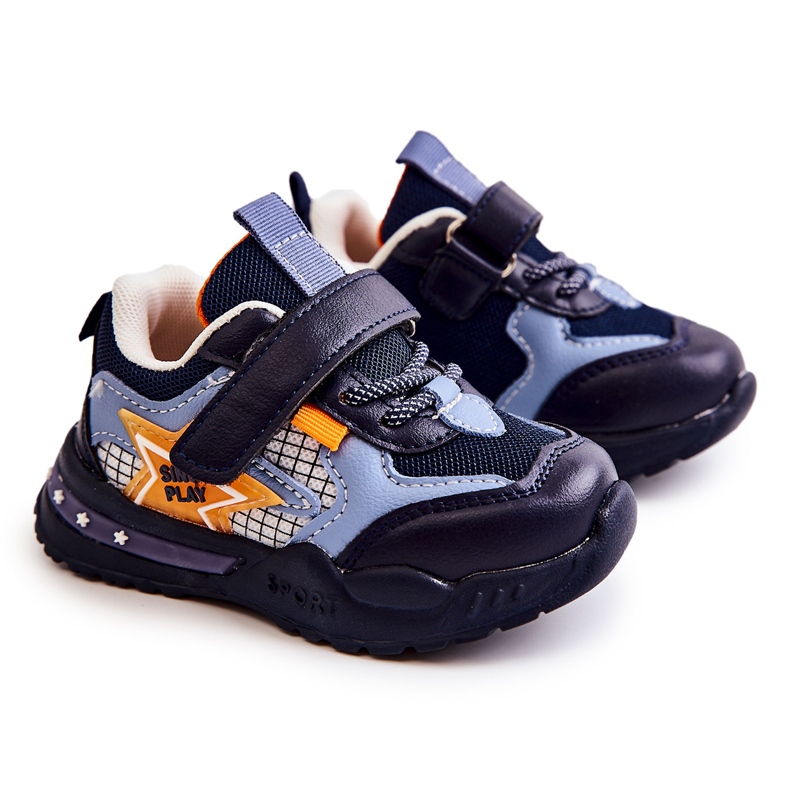 PJ2 Chaussures Sport Léger Enfant Bleu Marine Mobby PJ2 Chaussures Sport Léger Enfant Bleu Marine Mobby