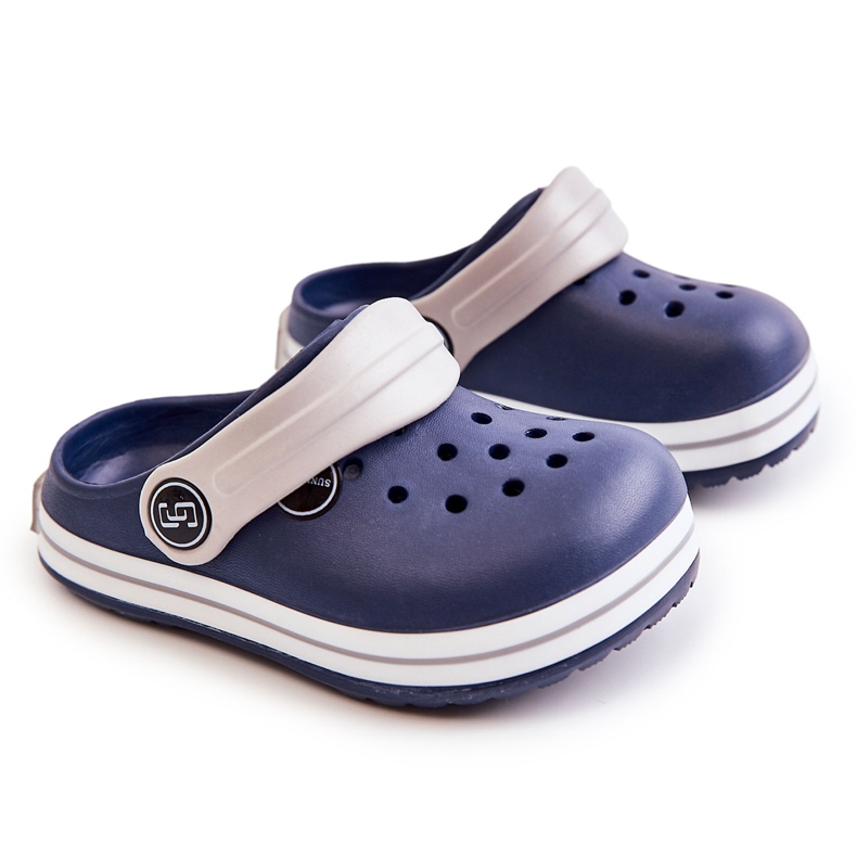 Chaussons Enfants Confortables Crooks Bleu Marine Colly