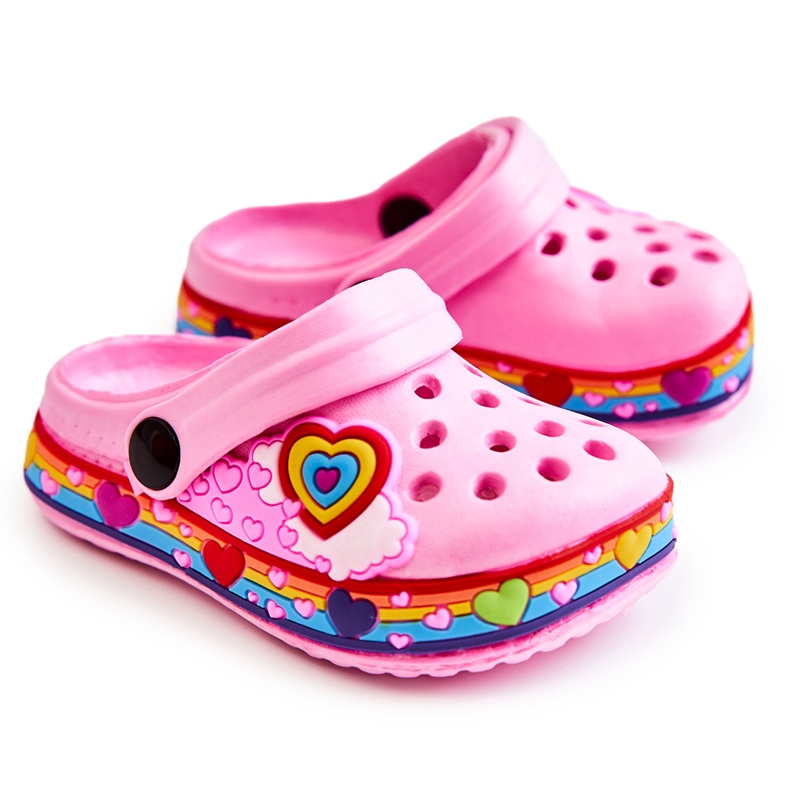 Chaussons Enfant Mousse Crocs Rose Charie