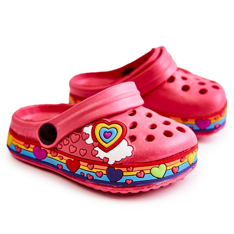 Chaussons Enfant Mousse Crocs Rouge Charie
