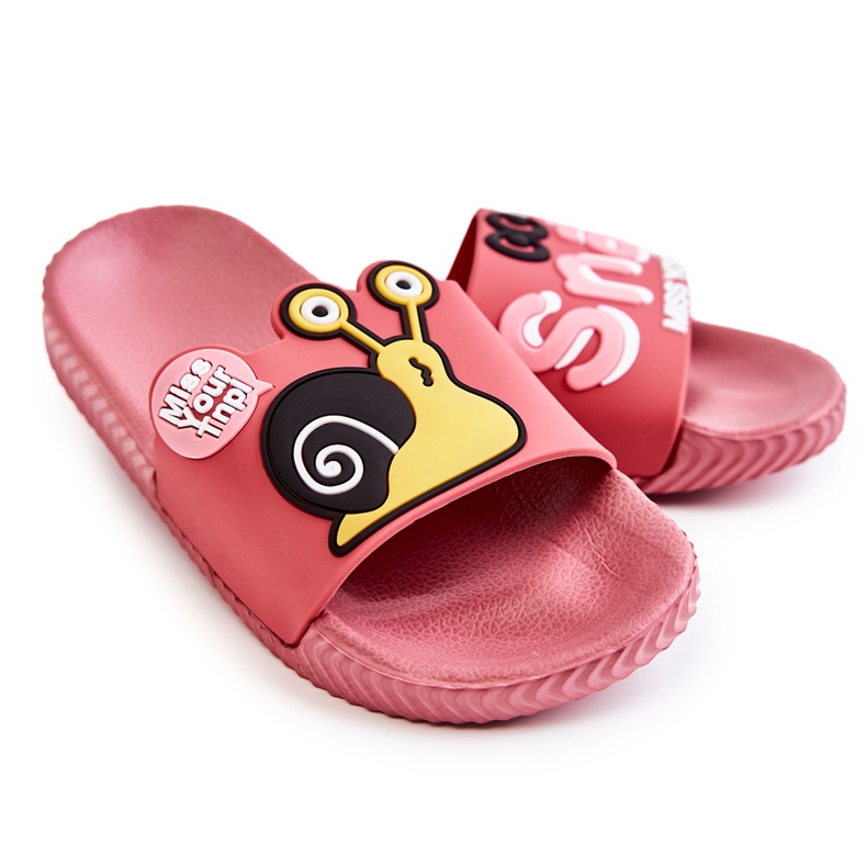 Chaussons Enfant Light Snail Rose Foncé