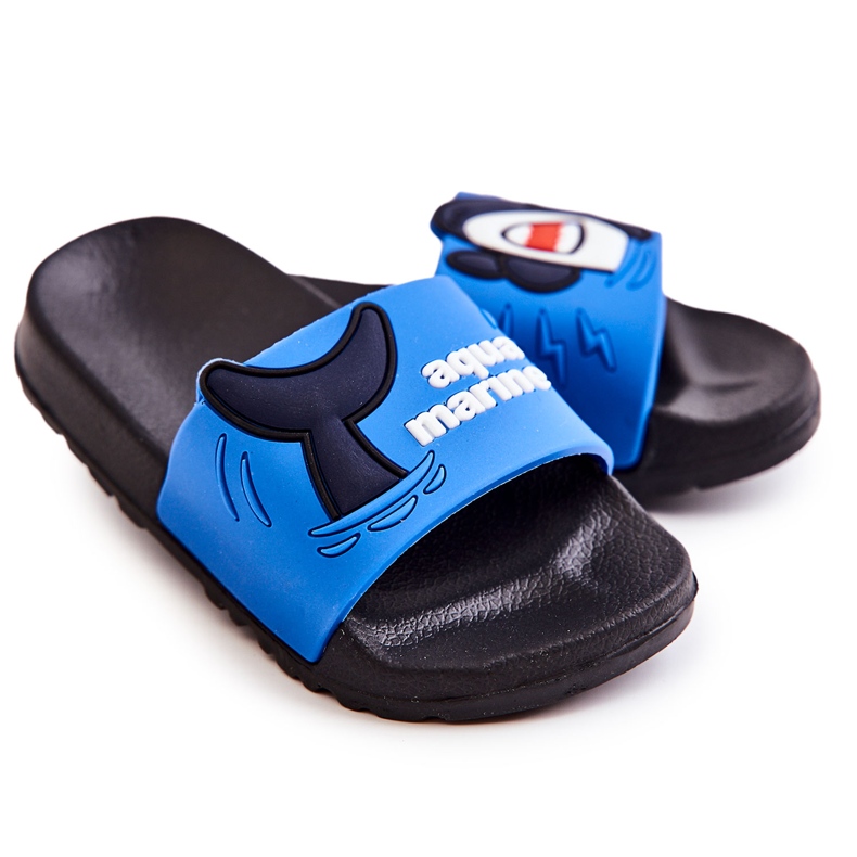 Chaussons Enfant Light Sharky Bleu Foncé le noir