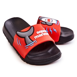 Chaussons Enfant Light Sharky Rouge et Noir