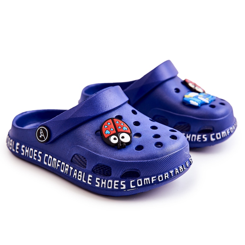 BM Chaussons Enfant Entrejambe Léger Décor Bertis Bleu Marine