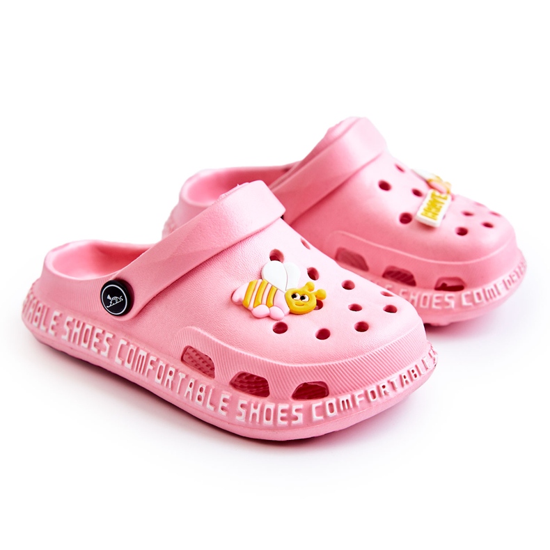 Chaussons Enfant Légers Entrejambe Avec Décoration Bertis Rose