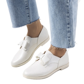 Richelieus blancs à nœud Korner blanche