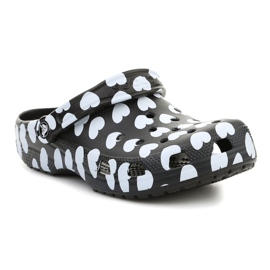 Crocs Classic Heart Print Sabots W 207679-066 noir