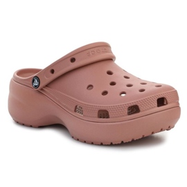 Crocs Classic Platform Sabot W Pale Blush 206750-6RL brun