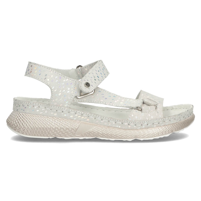 Sandales en cuir Filippo DS3517/22 Si argent