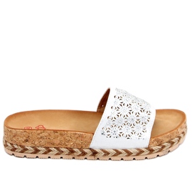 Semelle en liège Jova Silver blanc