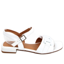 Iona Sandales blanches à petit talon