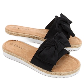Espadrilles avec un nœud Viola Black le noir