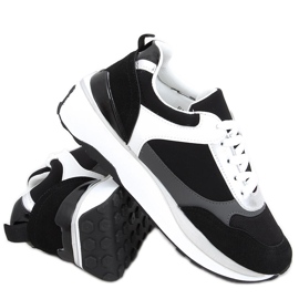 Baskets noires Saola blanche le noir gris