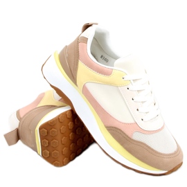 Baskets Saola Kaki beige multicolore