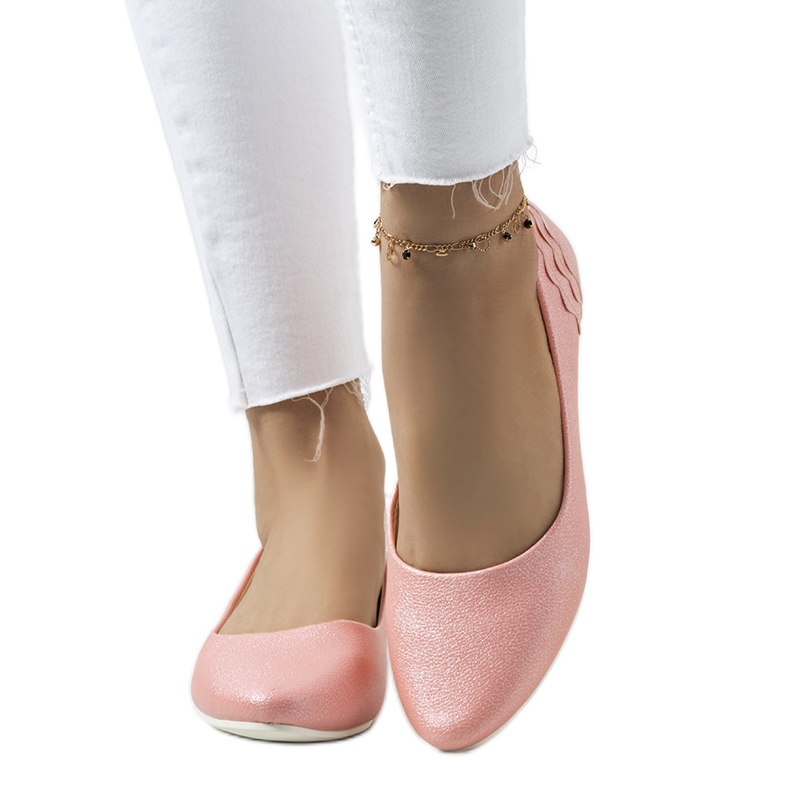 Les ballerines brillantes roses de Philippa