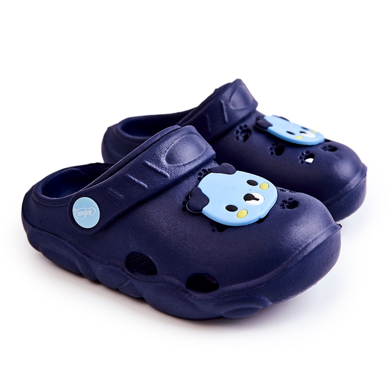 BEFADO S.A. Chaussons pour enfants Kroks Miś Befado 159X110 Bleu marine