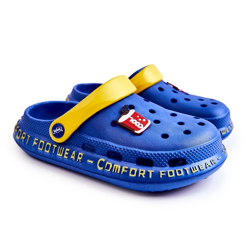 BEFADO S.A. Chaussons pour enfants Kroksy Cola Befado 159Y101 Bleu foncé
