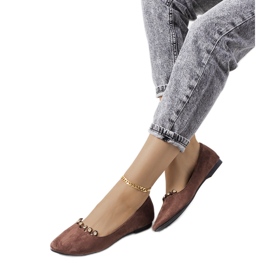Ballerines marron pour femme de chez Malou brun