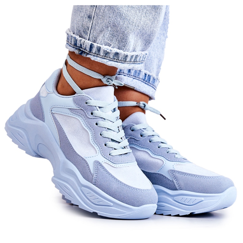 PG1 Chaussures Sport Femme Baskets Bleu Bacaris