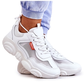 Baskets Femme Chaussures De Sport Avec Mesh Blanc Sallis
