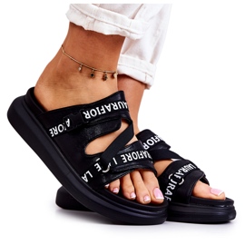 Chaussons Cuir Tendance Femme La.Fi Noir Menifis blanc