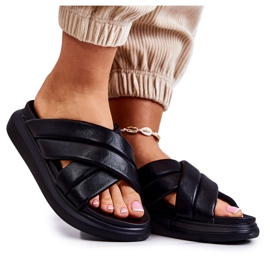 Chaussons Cuir Femme La.Fi Noir Silla le noir
