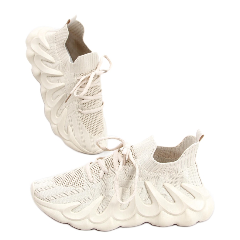 Ineng Chaussures de sport chaussettes beiges Ineng Chaussures de sport chaussettes beiges