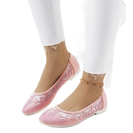 Ballerines roses à décors Charla ajourés