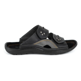 Olivier Chaussons cuir homme 335GT noir le noir Olivier Chaussons cuir homme 335GT noir le noir