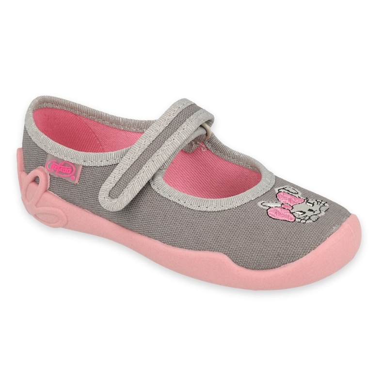 Befado chaussures pour enfants 114X479 rose gris