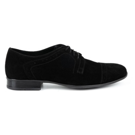 Olivier Chaussures habillées en cuir homme A34 Kb nubuck noir