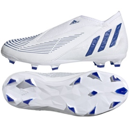 Adidas Predator Edge.3 Ll Fg Jr GX5208 chaussures de football blanche blanche