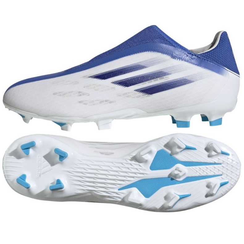 Adidas X Speedflow.3 Ll Fg M GW7495 chaussures de football multicolore blanche Adidas X Speedflow.3 Ll Fg M GW7495 chaussures de football multicolore blanche