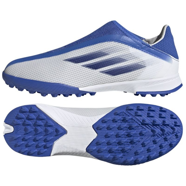 Adidas X Speedflow.3 Ll Tf Jr GW7502 chaussures de football multicolore blanche