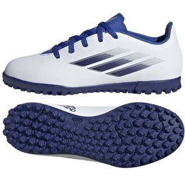 Chaussures de foot Adidas X Speedflow.4 Tf Jr GW7533 multicolore blanche