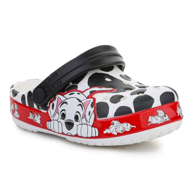 Crocs Fl 101 Dalmatiens Sabot Enfant T 207485-100 blanche le noir rouge